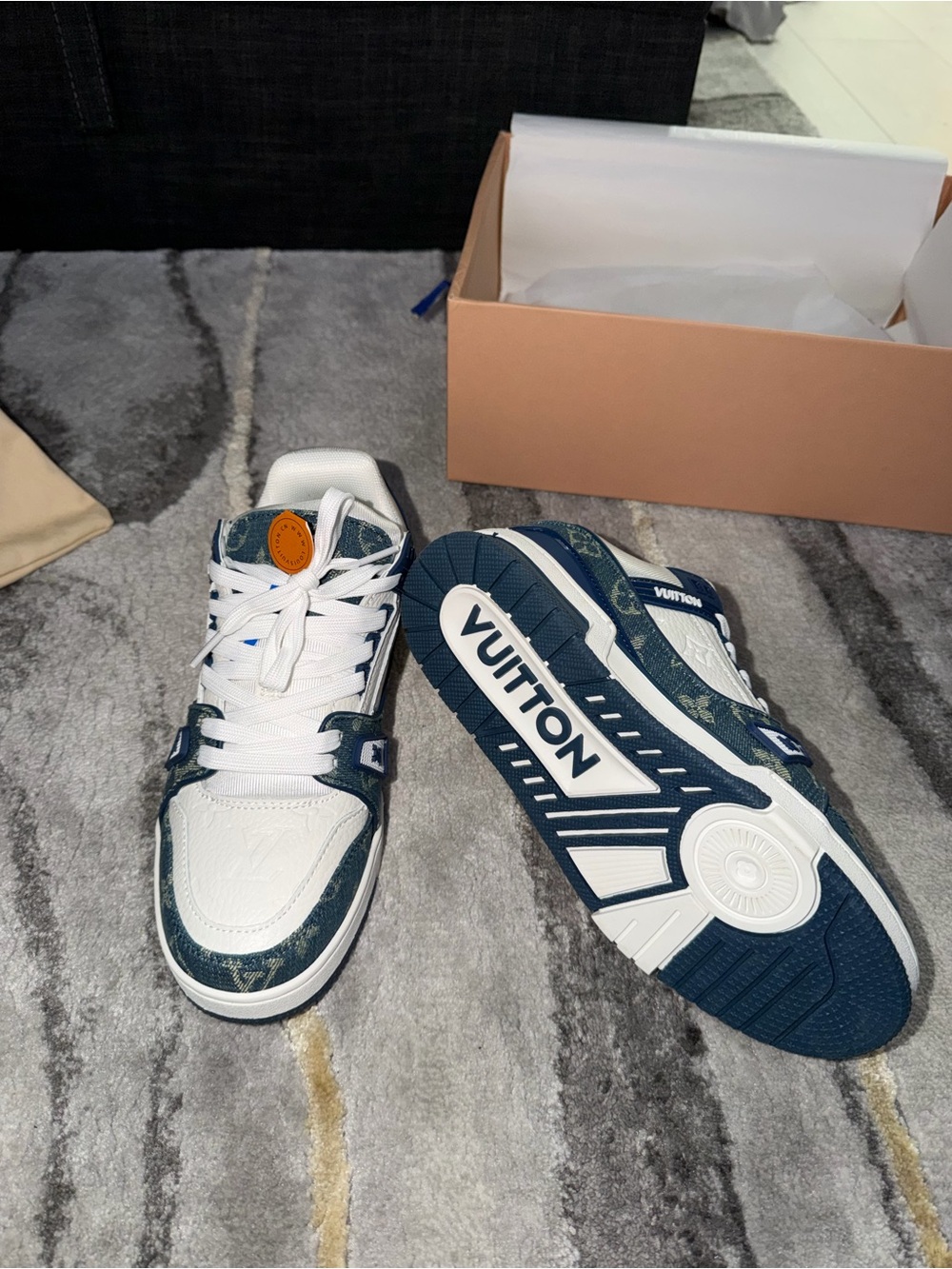 Louis Vuitton LV Trainer ‘Blue Monogram Denim’